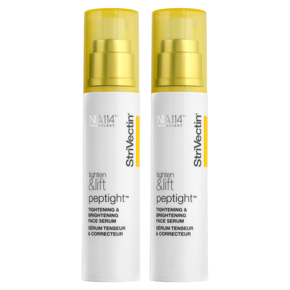 StriVectin Peptight Tightening and Brightening Face Serum, 2 × 30 mL