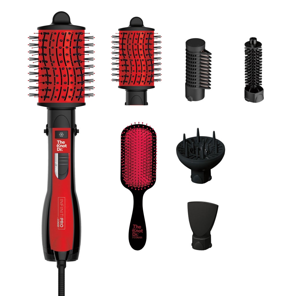 CONAIR THE KNOT DR 6 PC KIT HOT AIR BRUSH