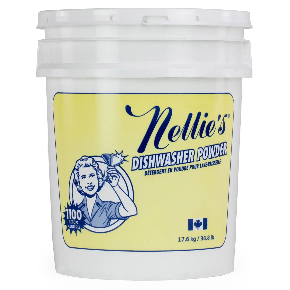 Nellie’s Bulk Dishwasher Powder 1,100 loads, 17.6 kg (38.8 lb)