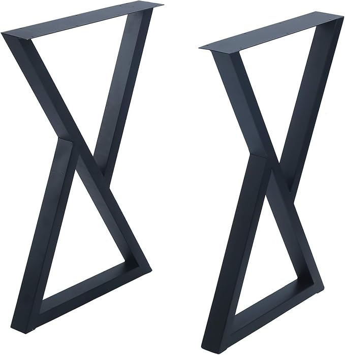 Triangle Metal Table Legs, 28 in. × 17.7 in., Set of 2