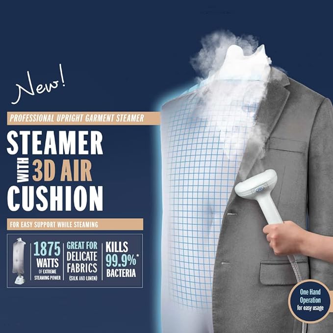 Conair ExtremeSteam Professional Upright Fabric Steamer with 3D Air Cushion