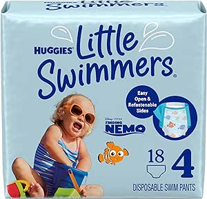 HUGGIES Swim Diapers, Size 4 Medium,18 ct