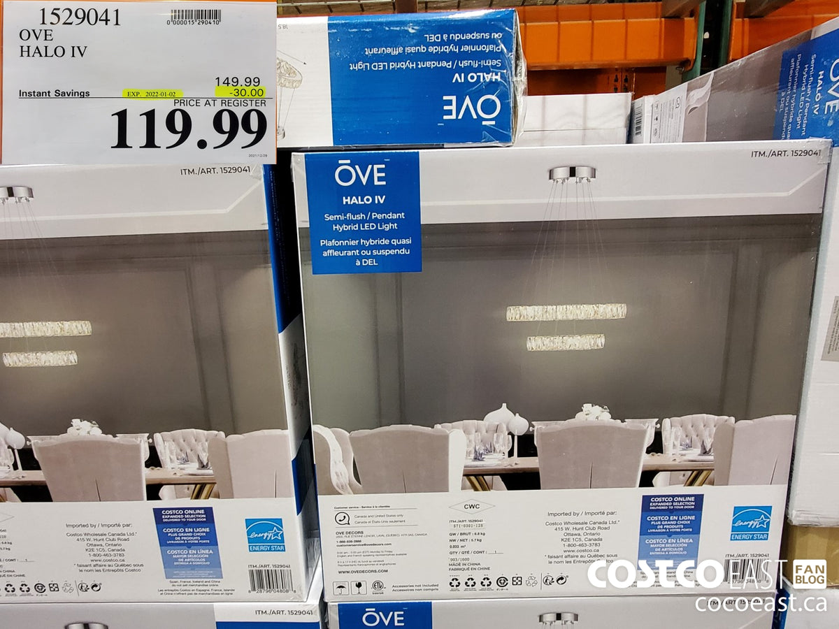 OVE Decors Halo IV LED Pendant and Semi-Flush Light
