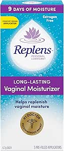 Replens Long-Lasting Moisturizer And Lubricant, 3 pre filled applicators