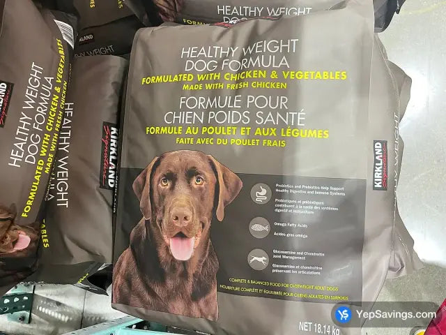 KIRKLAND SIGNATURE HEALTHY WEIGHT DOG 18.14 kg