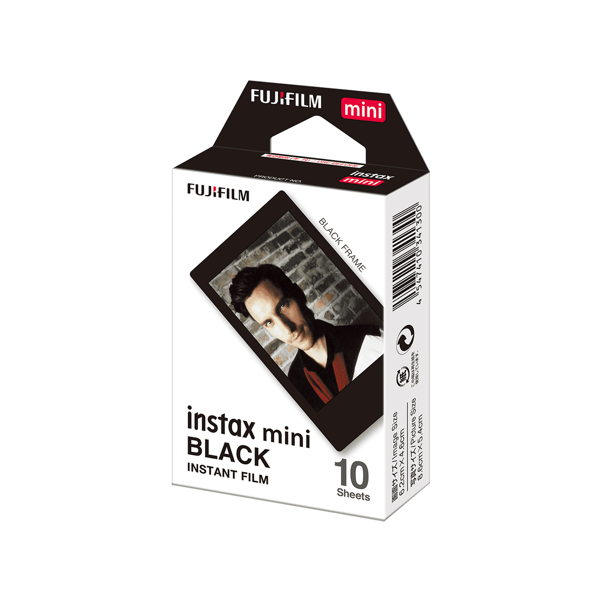 Fujifilm Instax Mini Black Frame Instant Film, 10 Sheets