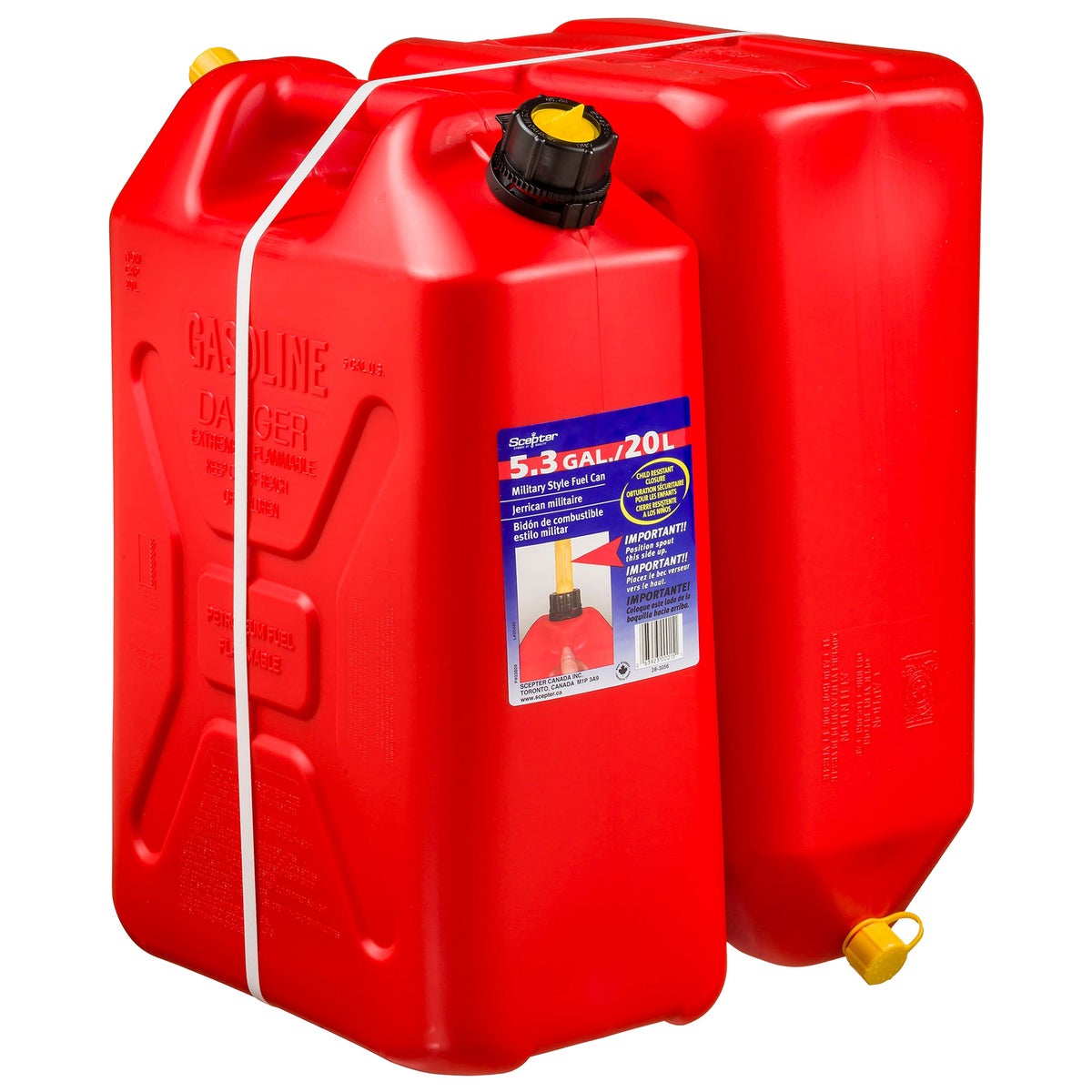 Scepter 20 L Gas Can, 2-pack