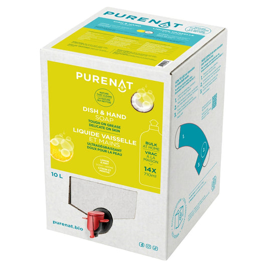 Purenat Dish and Hand Soap Bulk Refill 10L