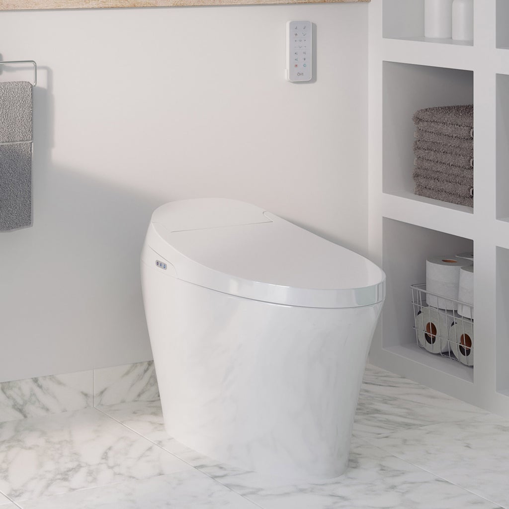 OVE Decors Awake Tankless Smart Bidet Toilet with Remote Control