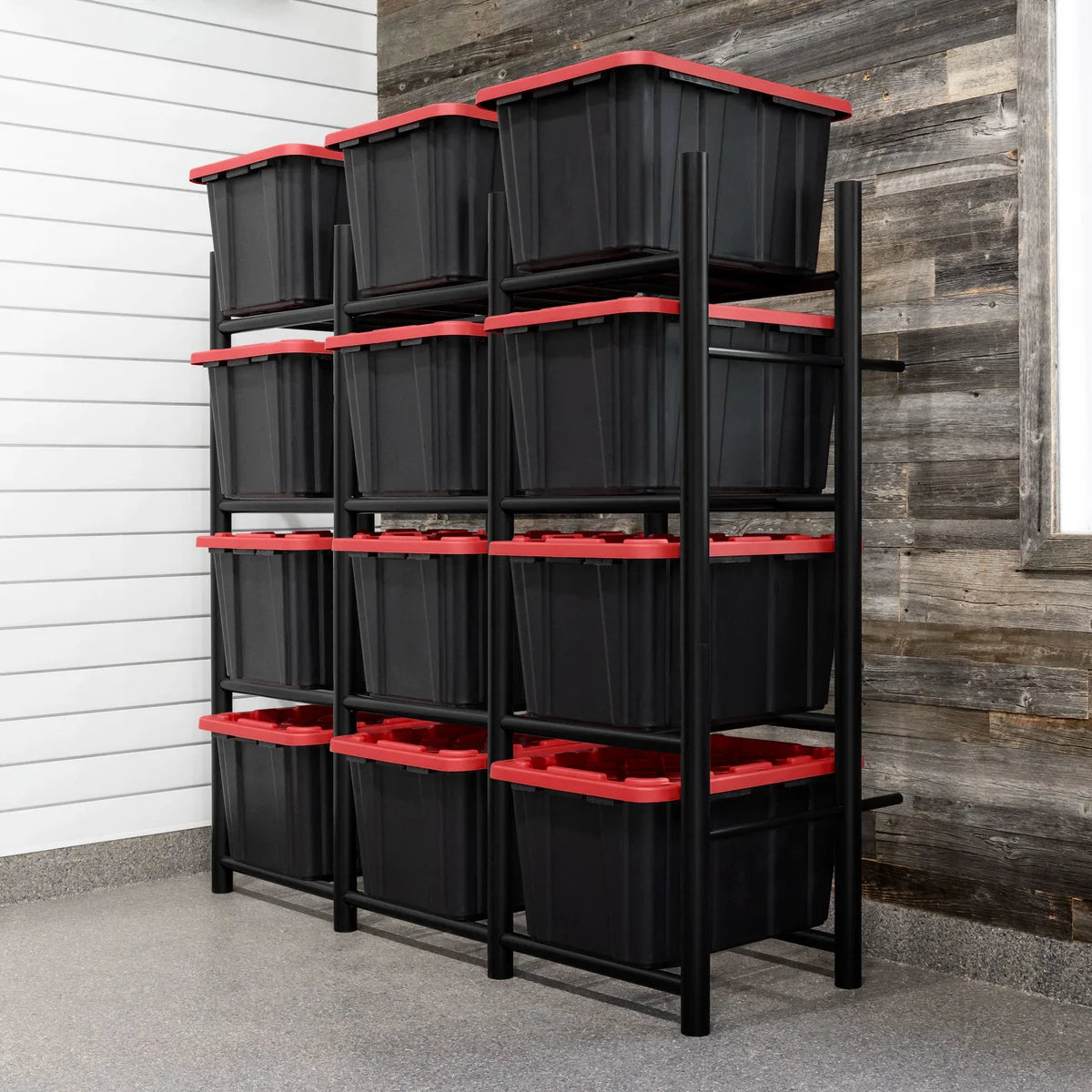 Bin Warehouse Heavy-Duty Tote Rack