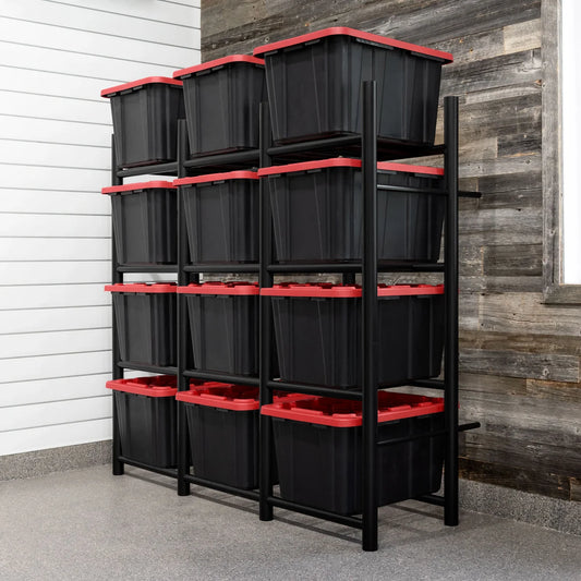 Bin Warehouse Heavy-Duty Tote Rack