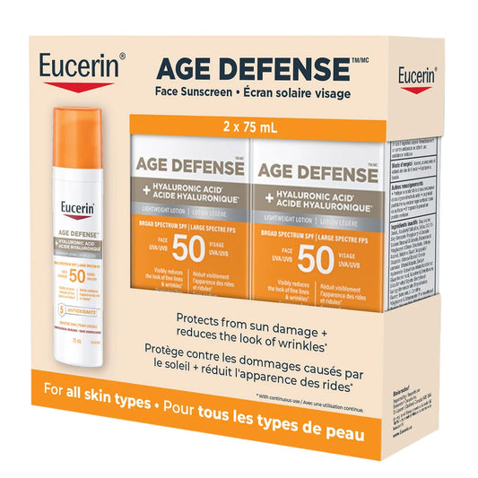 EUCERIN SUN AGE DEFENSE FACE SPF50 2 x 75 mL