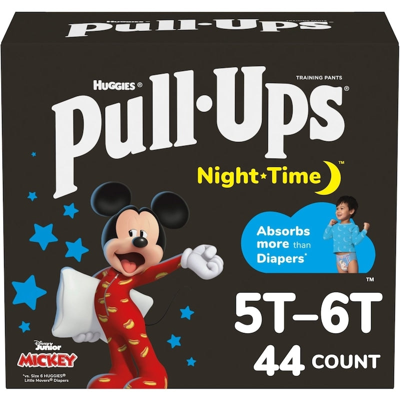 Huggies Pull-Ups Boys' Night-Time Training Pants, 5T-6T (46-60 lbs), 44 Ct