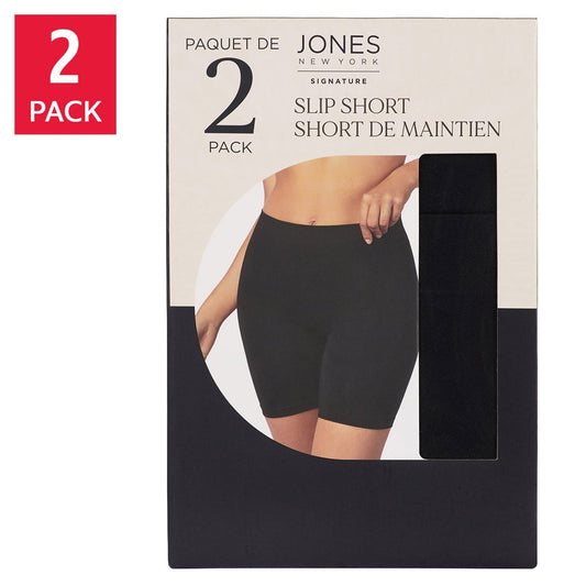 JONES NEW YORK SLIP SHORT 2PK + WOMENS SIZE XL ONLY