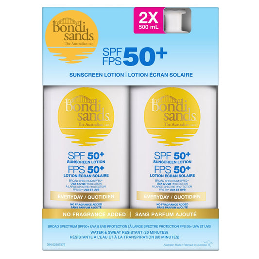 BONDI SANDS FRAGRANCE FREE SPF 50 2 X 500 ML