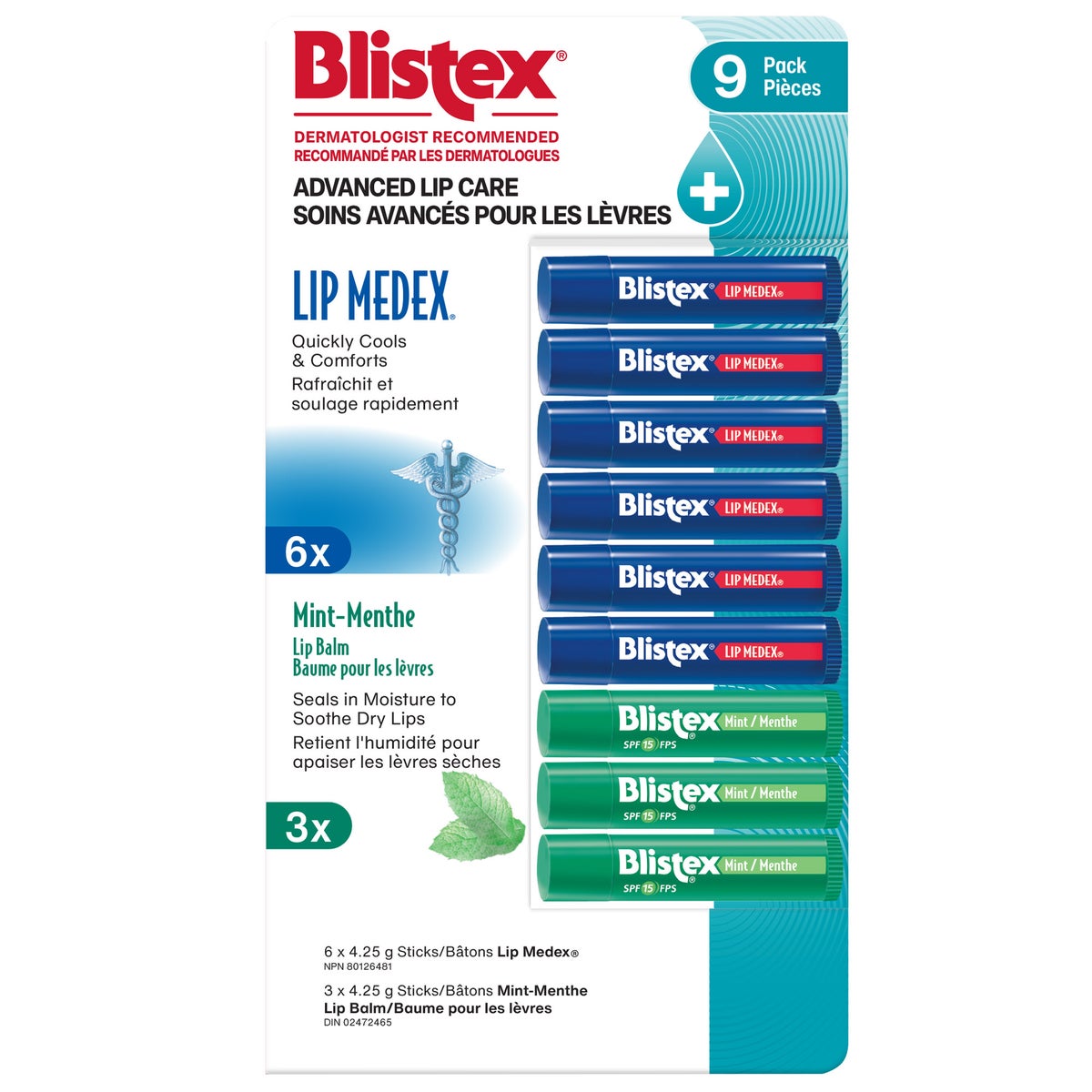 Blistex Lip Balm Pack Of 9