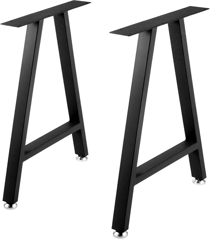 VEVOR A-Shaped Metal Table Legs, 28 × 17.7 in., Set of 2