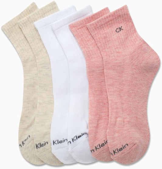 Calvin  Klein Womens Cushion Anklet Socks, 8 Pairs