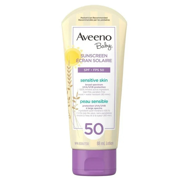 Aveeno Baby Mineral Sunscreen Lotion - 50 SPF