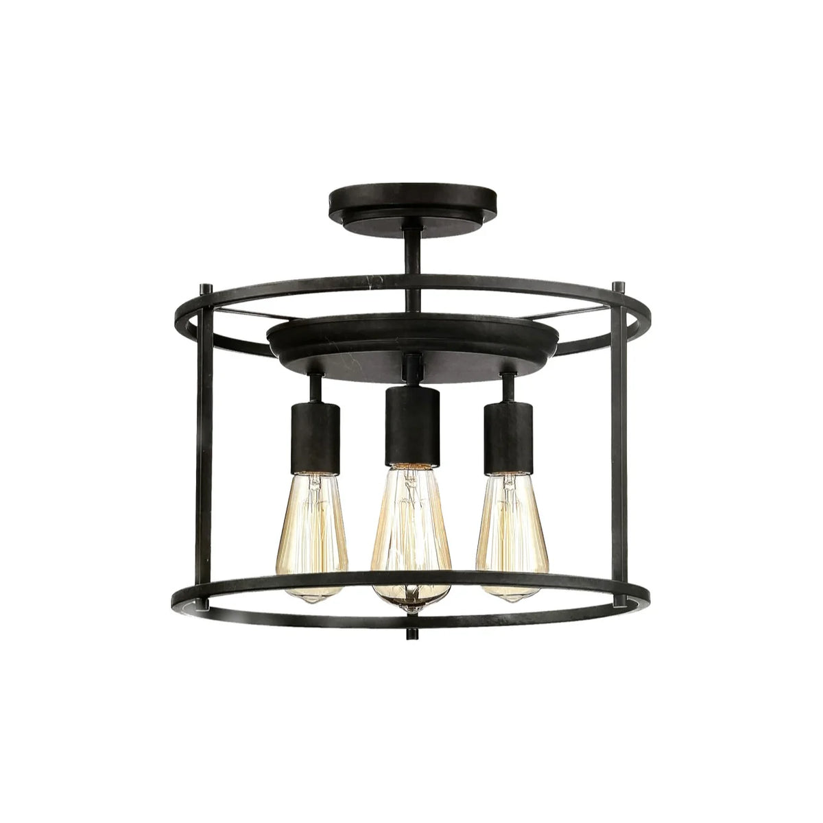 Belmont 3-Light Semi-Flush Mount Light