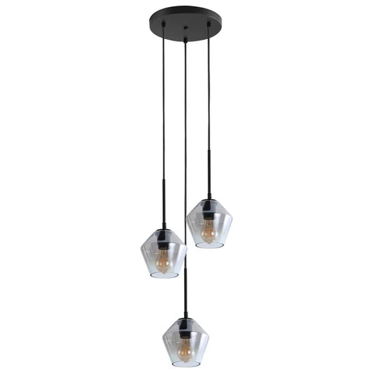 Empire Grammercy 3-Light Pendant, Matte Black