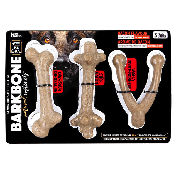 Petmate BarkBone Natural Instincts Dog Chew Toys, Incomplete Set