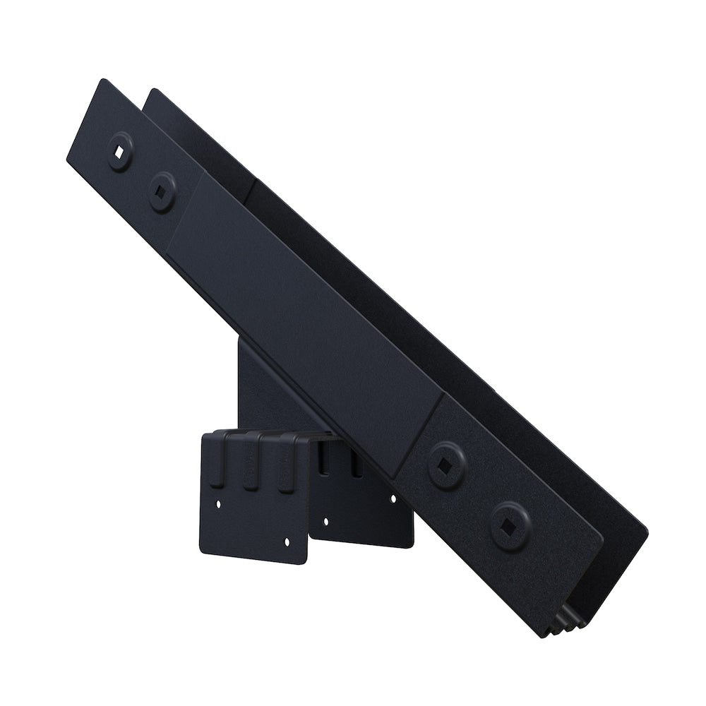 Peak Stair Risers Powder Coated Steel Stair Riser Connector in Matte Black for 4-Step, 5-Step and 6-Step Stair Risers